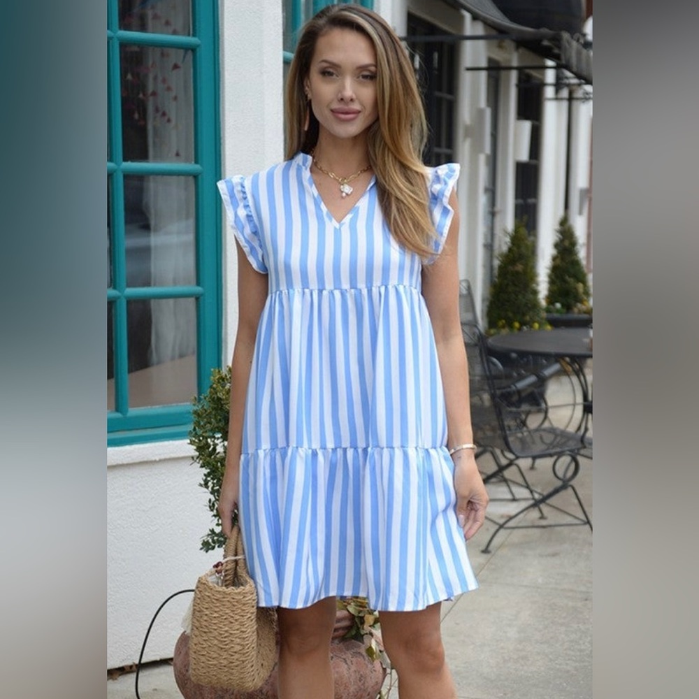 Small blue and white dress! New with tags